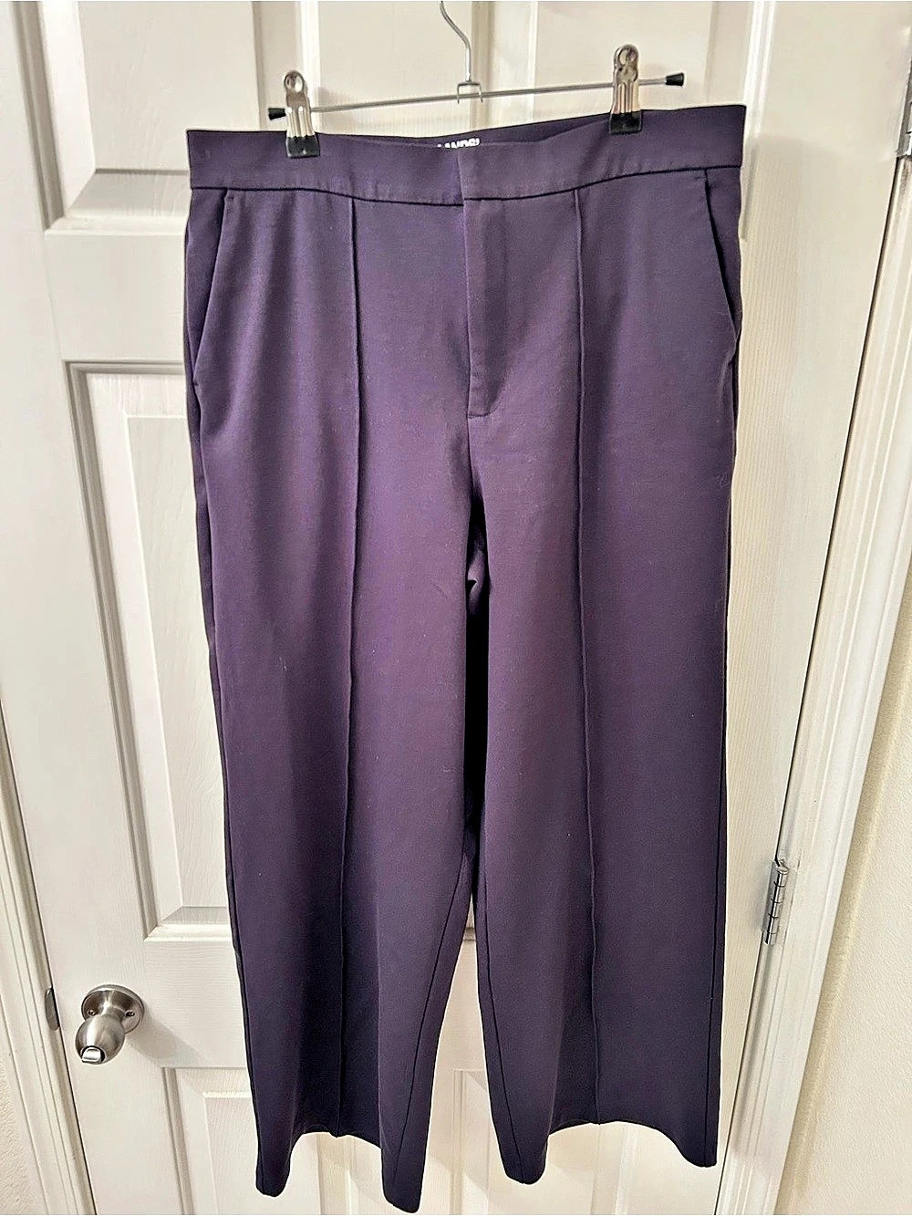 Lands' End Wide Leg Pants in Navy Blue Size 12